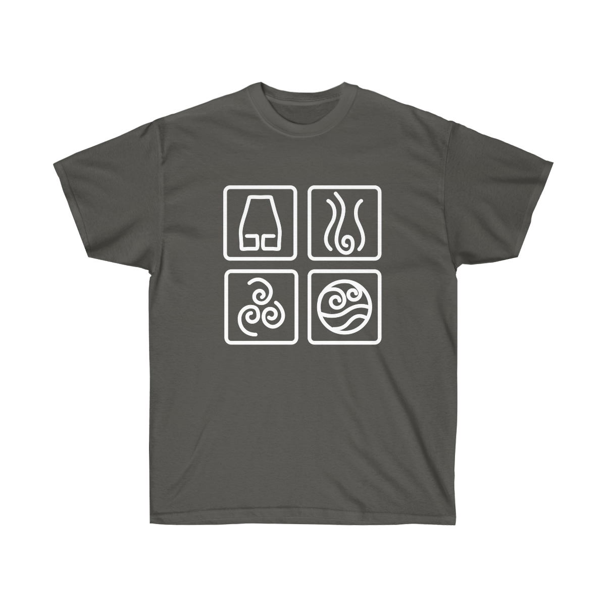 Four Elements - Water Earth Fire Air Classic T-Shirt | ATLA | The Last Airbender | Custom Elements Design | Graphic Tee - Image 10