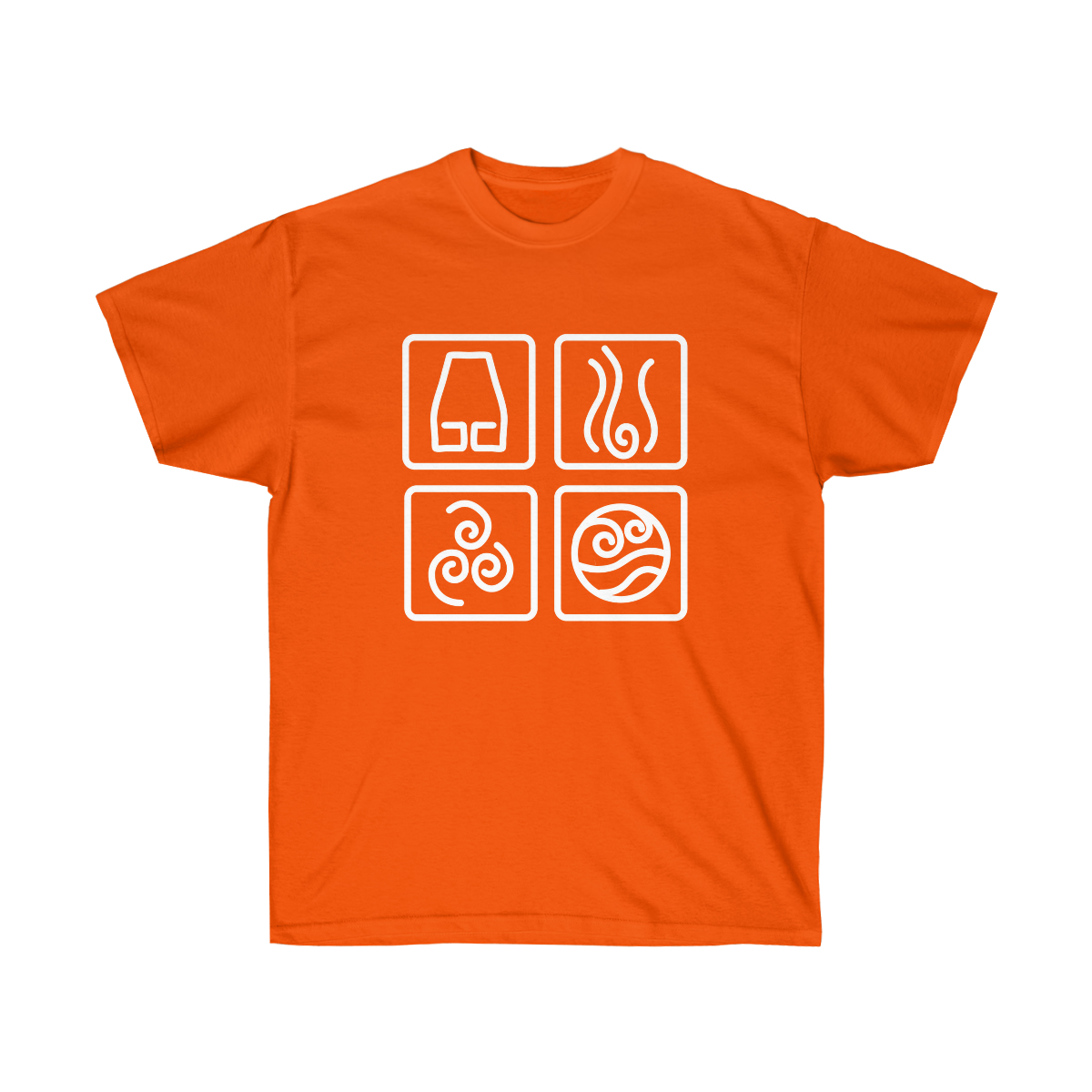Four Elements - Water Earth Fire Air Classic T-Shirt | ATLA | The Last Airbender | Custom Elements Design | Graphic Tee - Image 5