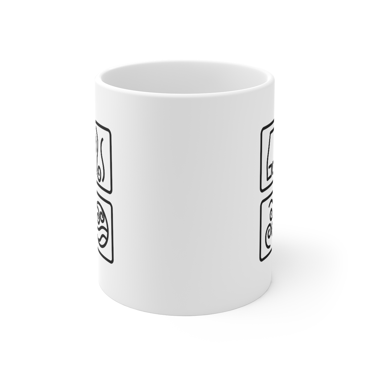 Elements Symbols White Mug | ATLA | The Last Airbender | Custom Elements Design - Image 2