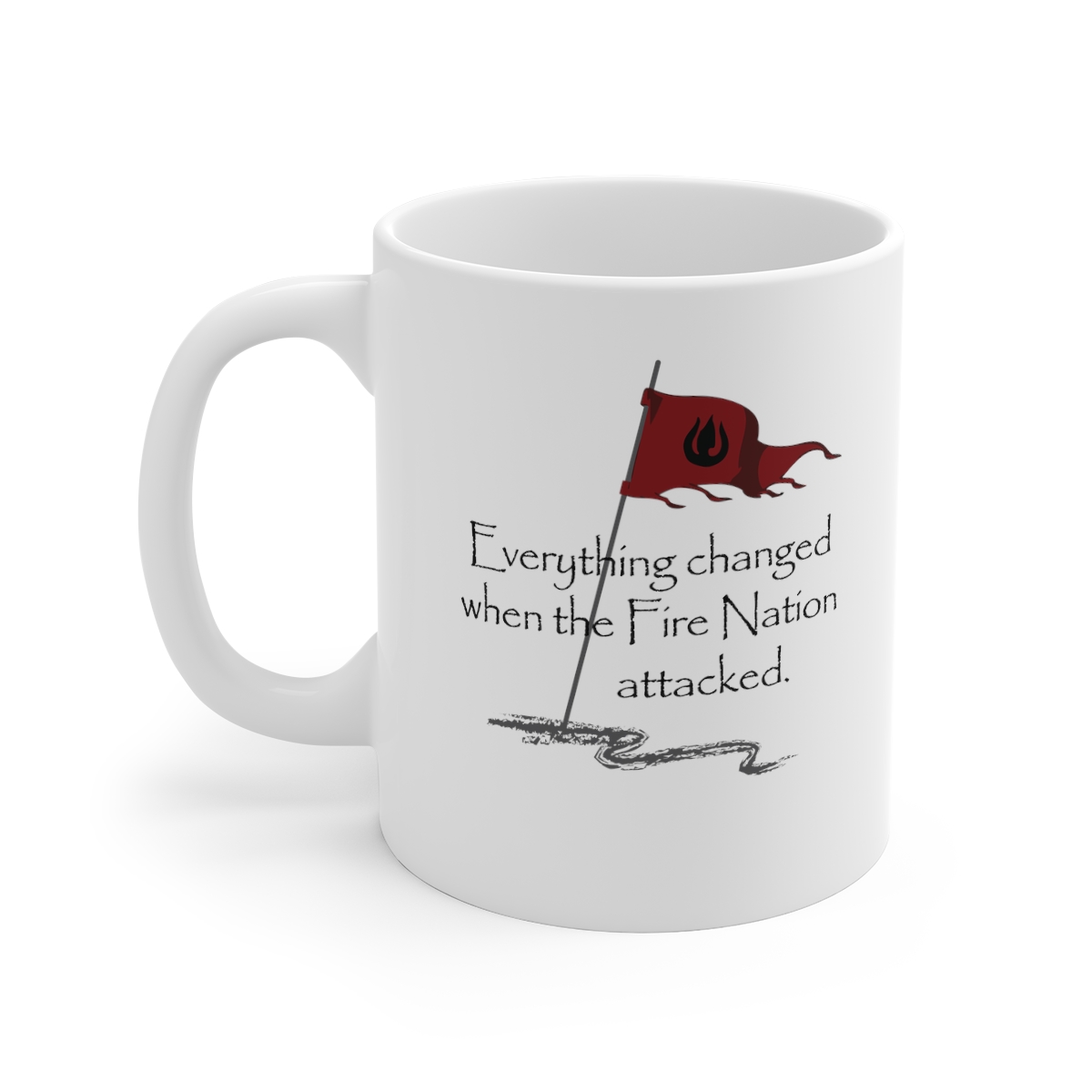 Fire Nation Attack White Mug | ATLA | The Last Airbender | Fire Nation