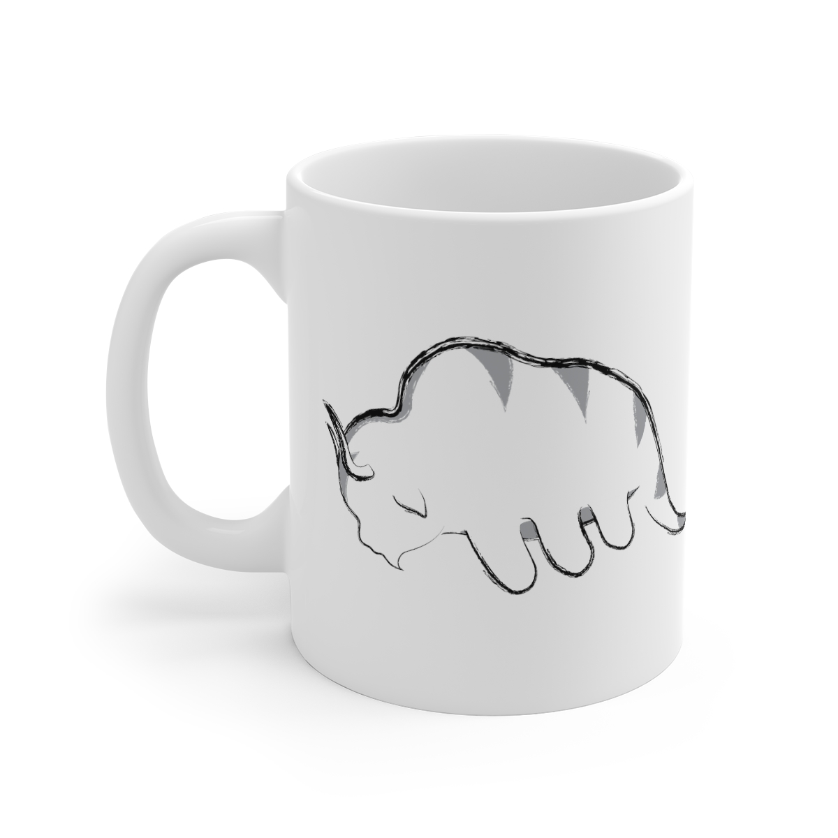 Appa Artwork White Mug | ATLA | The Last Airbender | Stylized Appa Design