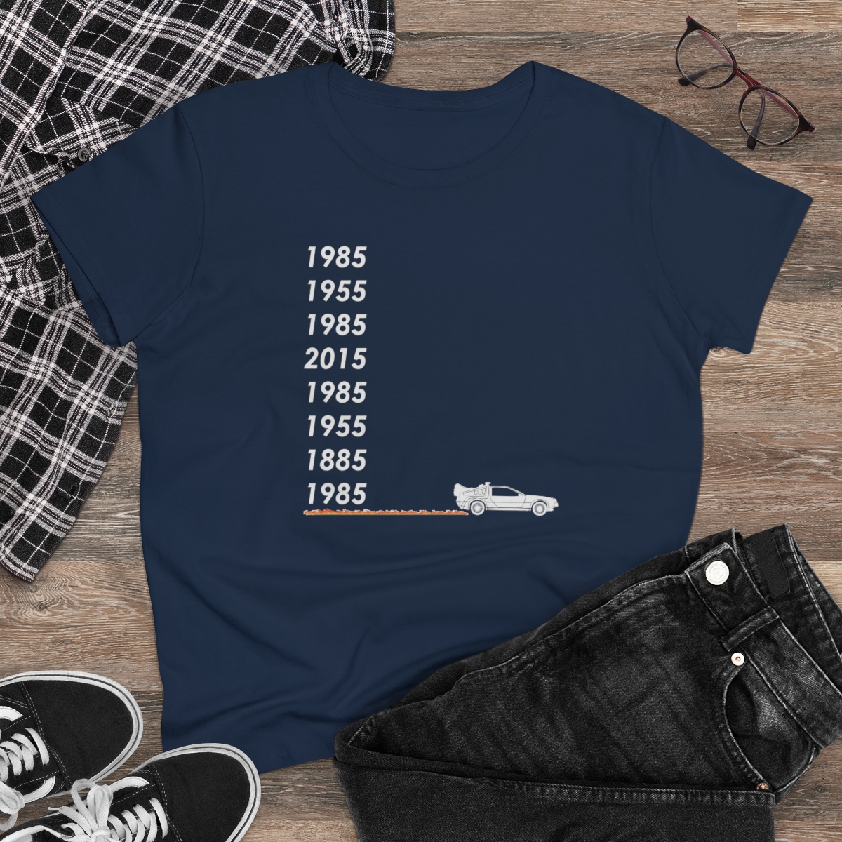 McFly Timeline Women's T-Shirt | Back To The Future | Graphic Tee - Image 4