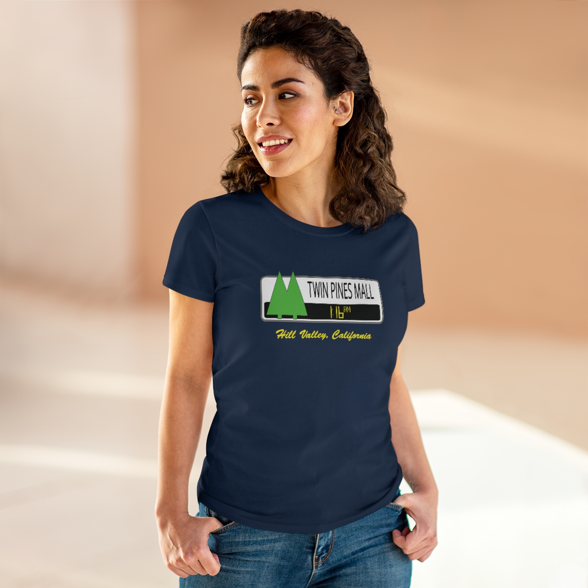 Twin Pines Mall Women's T-Shirt | Back To The Future | Graphic Tee - Image 5