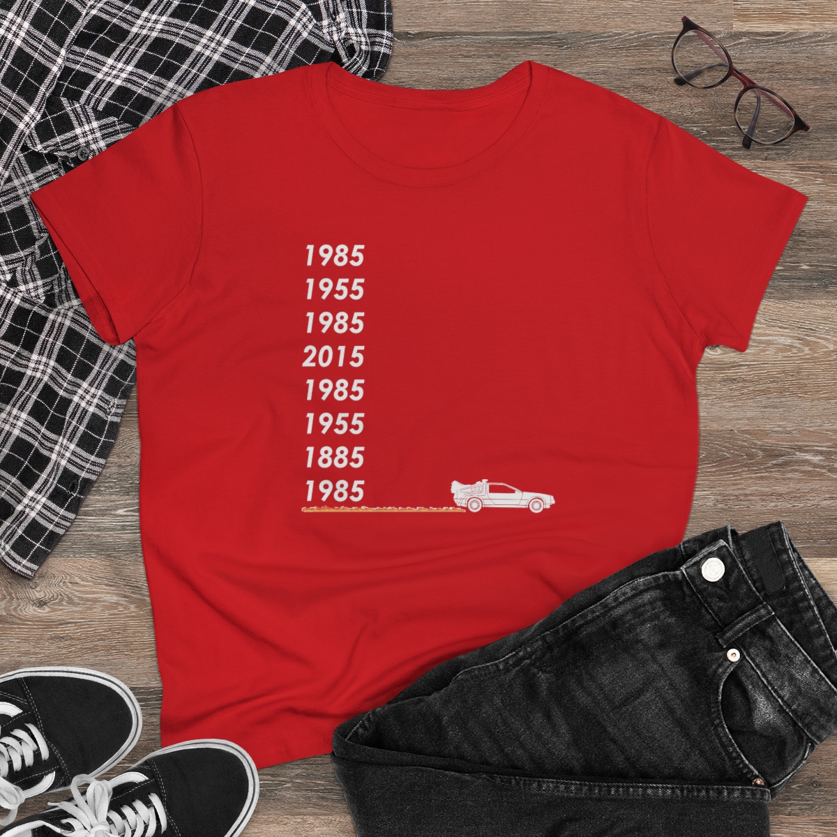 McFly Timeline Women's T-Shirt | Back To The Future | Graphic Tee - Image 14
