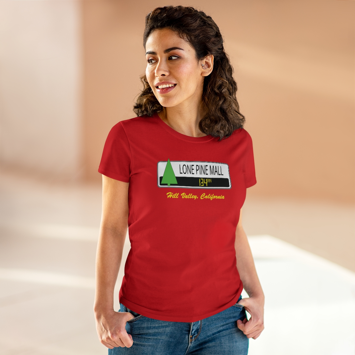 Lone Pines Mall Women's T-Shirt | Back To The Future | Graphic Tee - Image 15