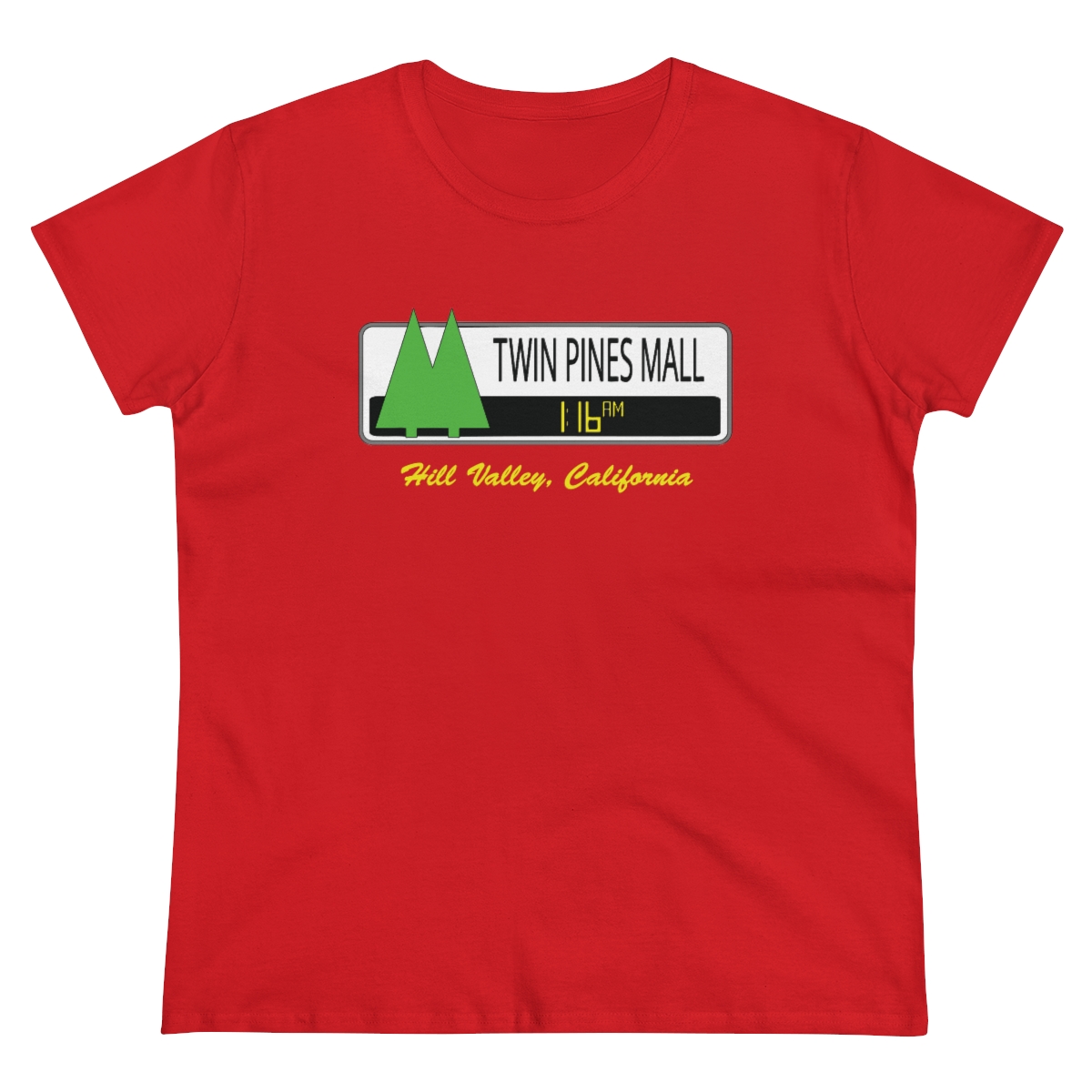 Twin Pines Mall Women's T-Shirt | Back To The Future | Graphic Tee - Image 11