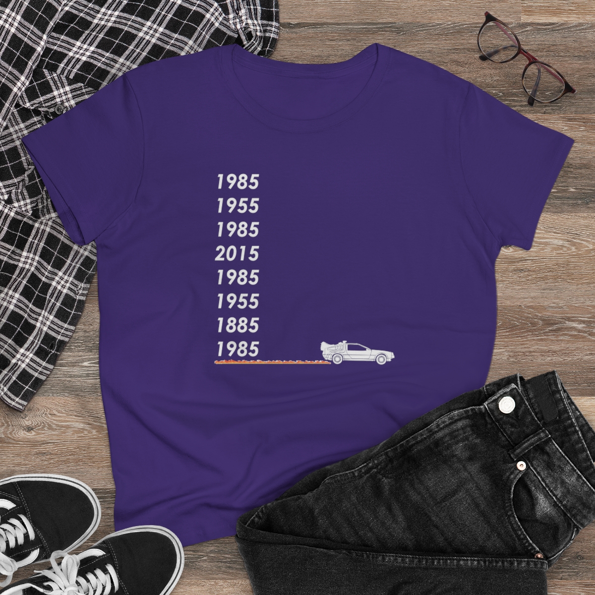 McFly Timeline Women's T-Shirt | Back To The Future | Graphic Tee - Image 9