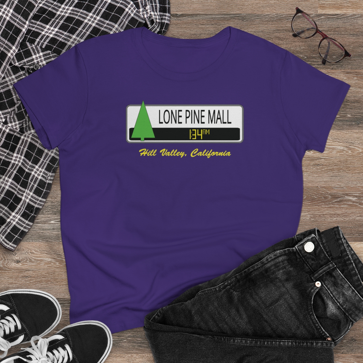 Lone Pines Mall Women's T-Shirt | Back To The Future | Graphic Tee - Image 9