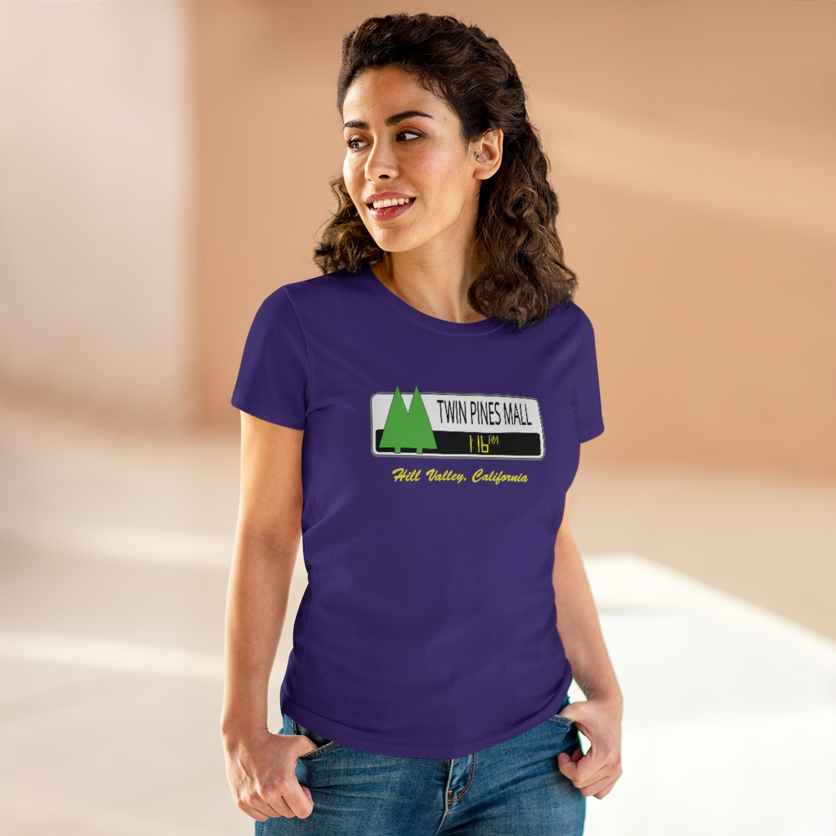 Twin Pines Mall Women's T-Shirt | Back To The Future | Graphic Tee - Image 10
